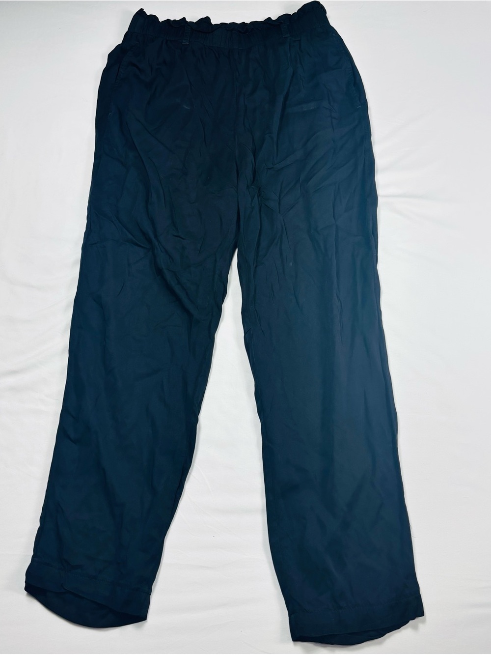 Women’s Elastic Waist Navy Pants